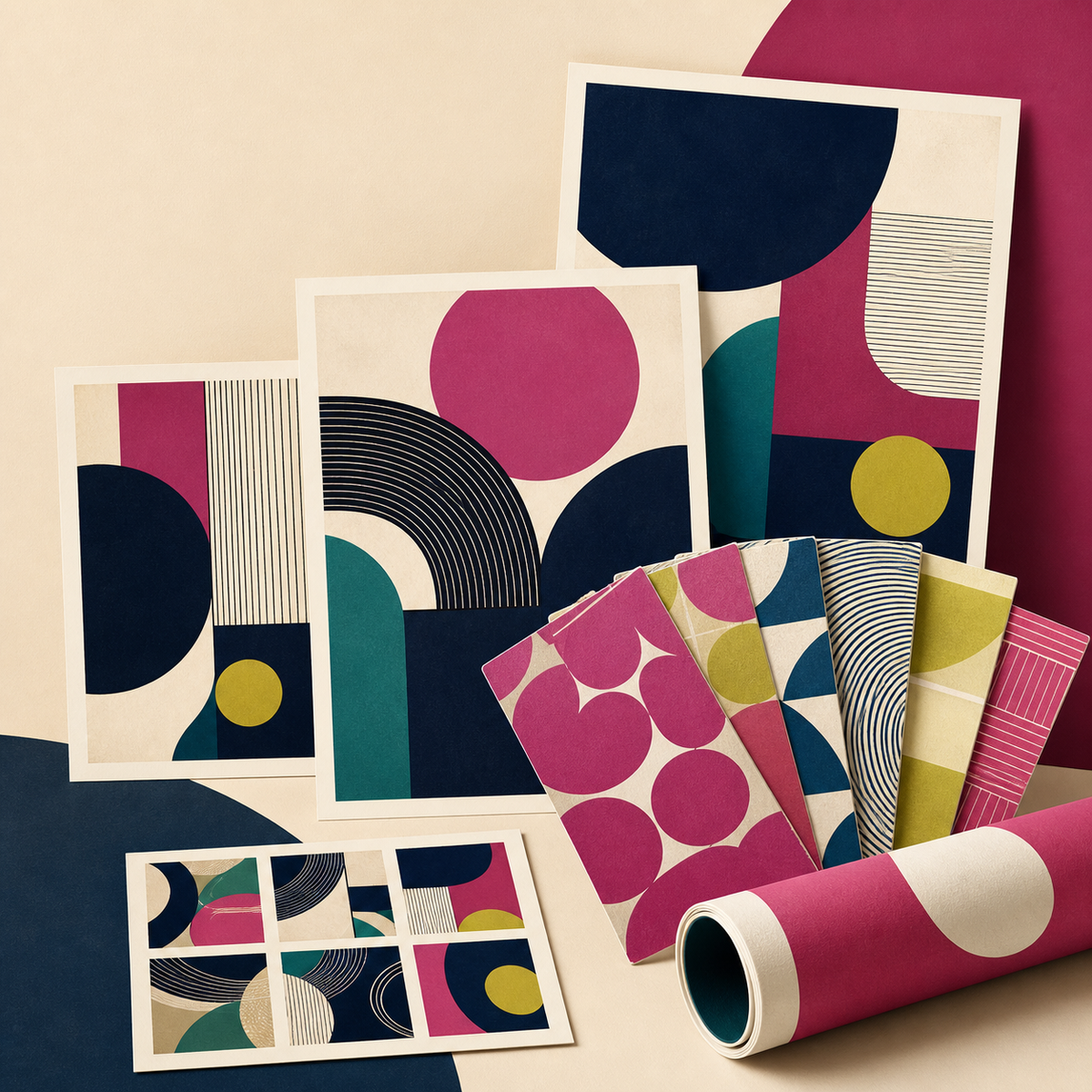 Printable art and seamless pattern collections