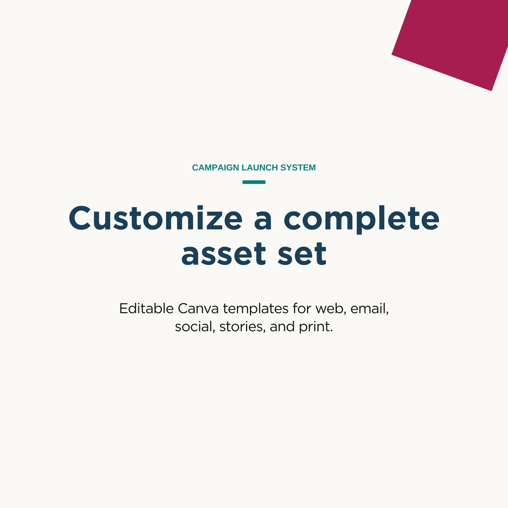 Customize a complete asset set — editable Canva template list graphic