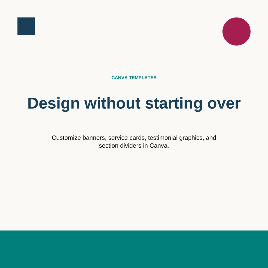Graphic reading 'Design without starting over'