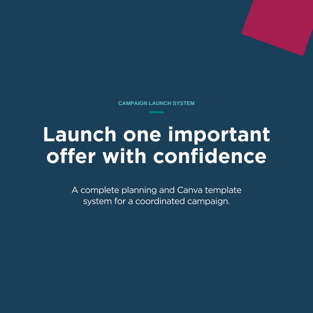 Campaign Launch System cover graphic — Launch one important offer with confidence
