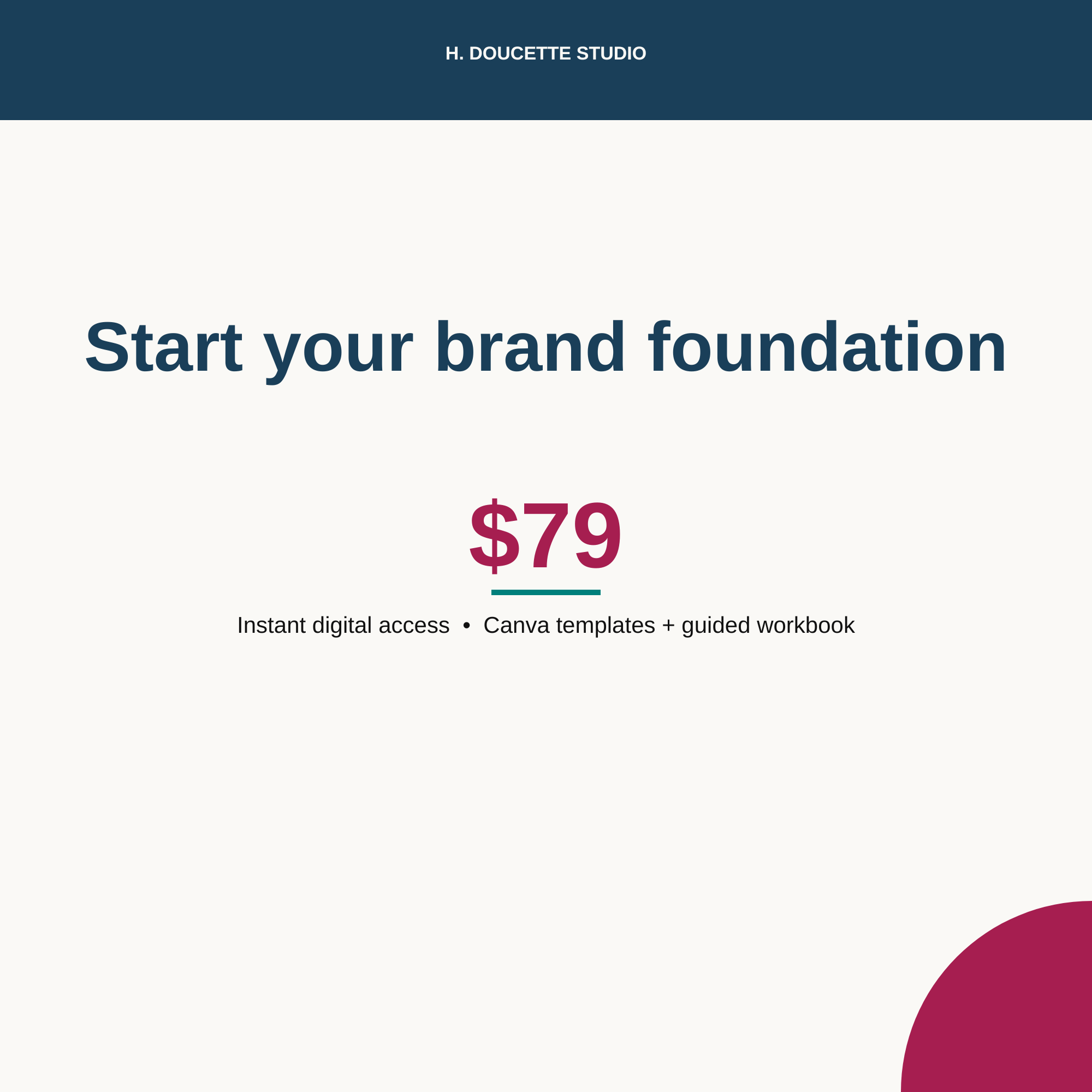 Start your brand foundation — $79 intro price, instant digital access