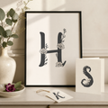 Botanical Monogram Alphabet hero image featuring hand-drawn floral letters