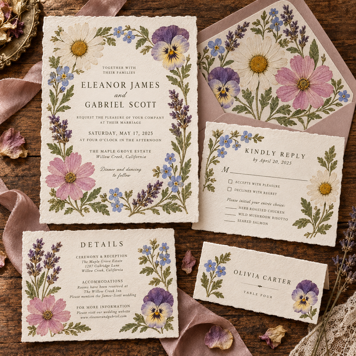 Pressed Botanical PNG & SVG Collection