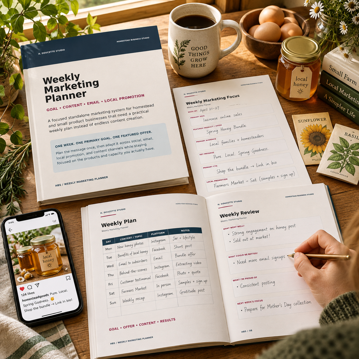Homestead Weekly Marketing Planner