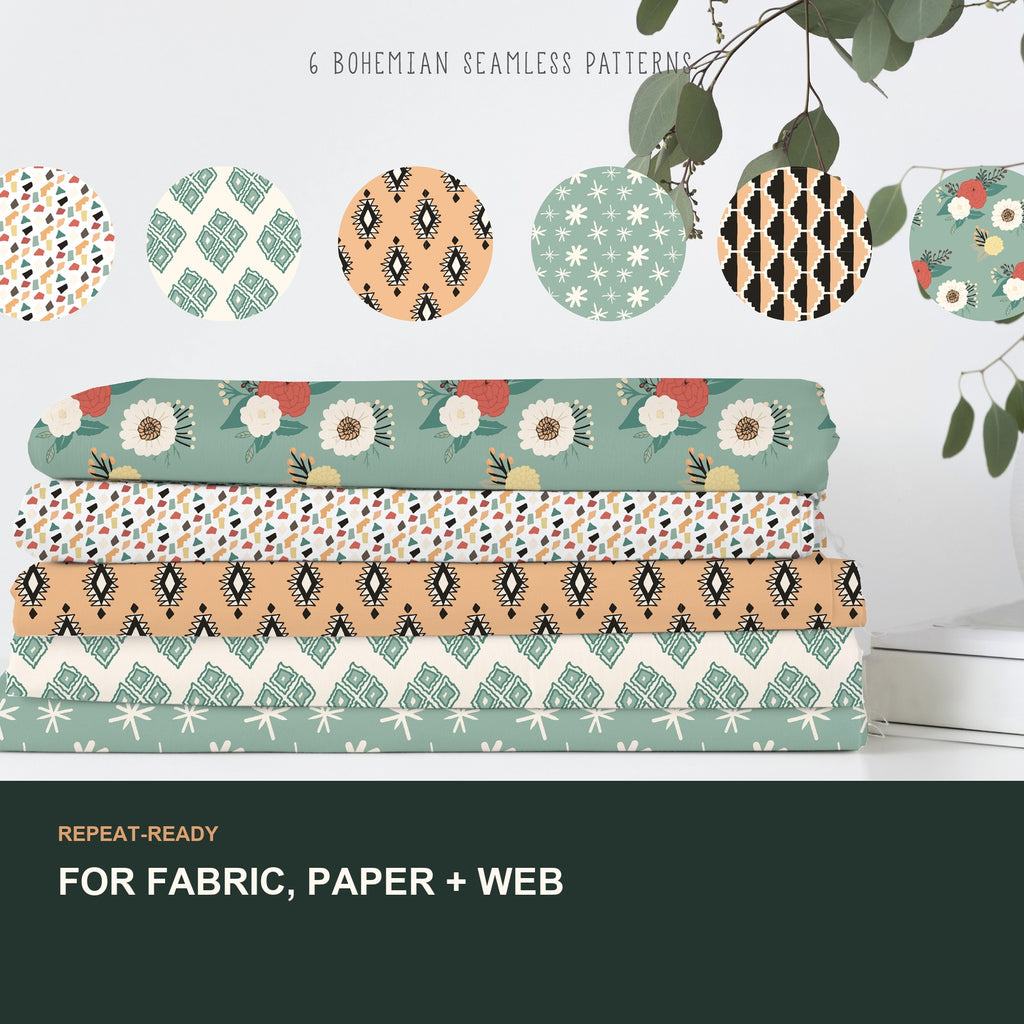 Modern Bohemian Maker Graphics Bundle | Digital Kit for Makers