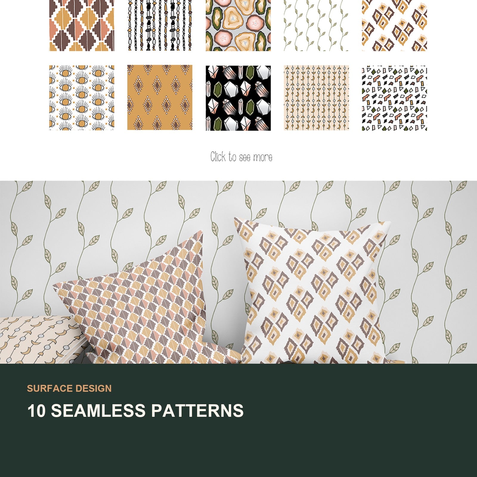 Modern Bohemian Maker Graphics Bundle | Digital Kit for Makers