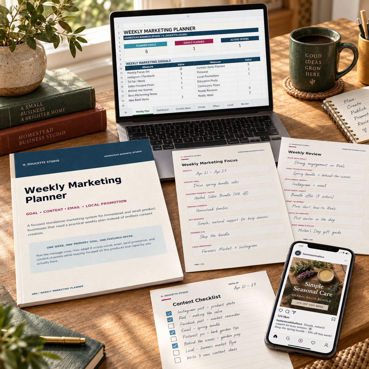 Homestead Weekly Marketing Planner