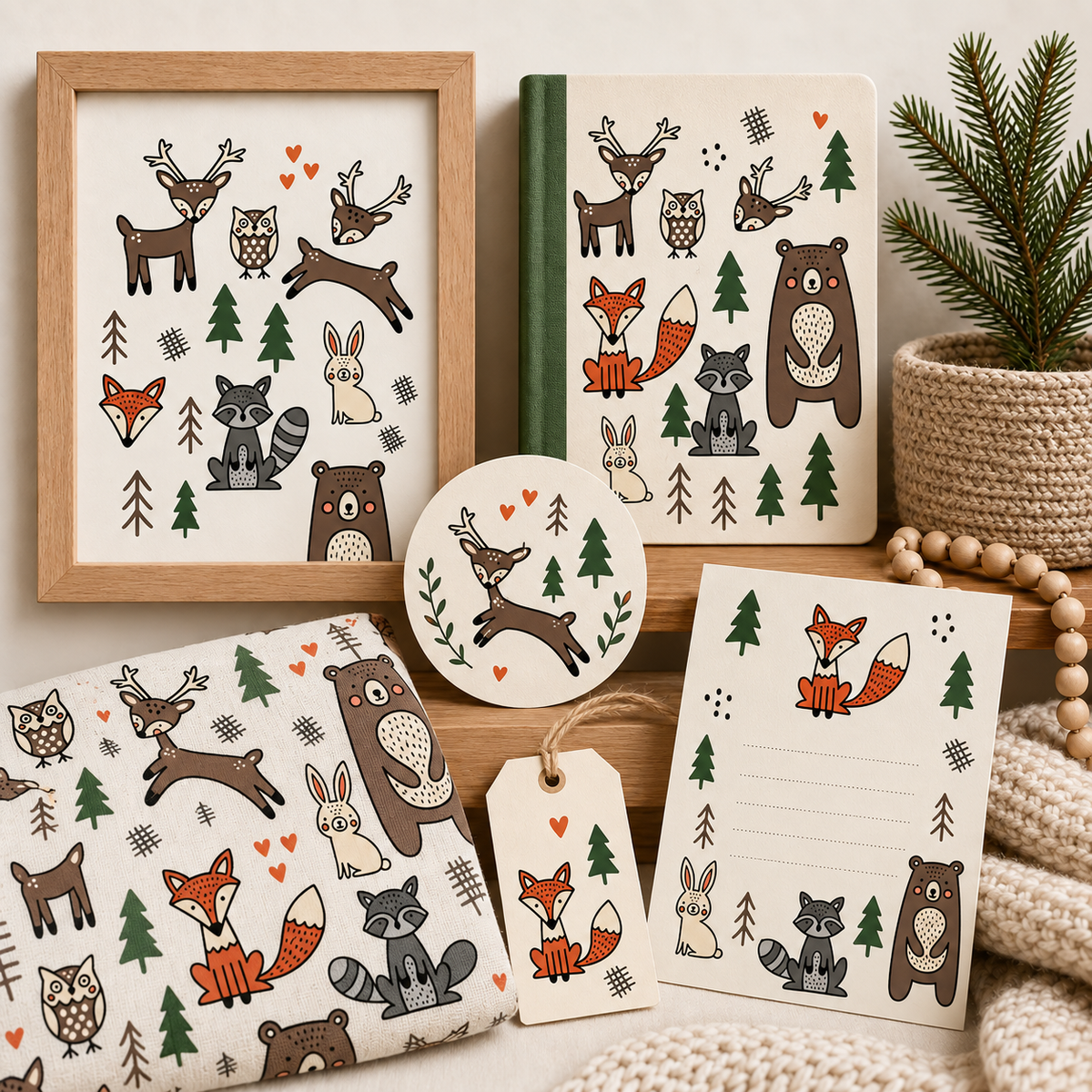 Woodland Animals Clip Art Collection
