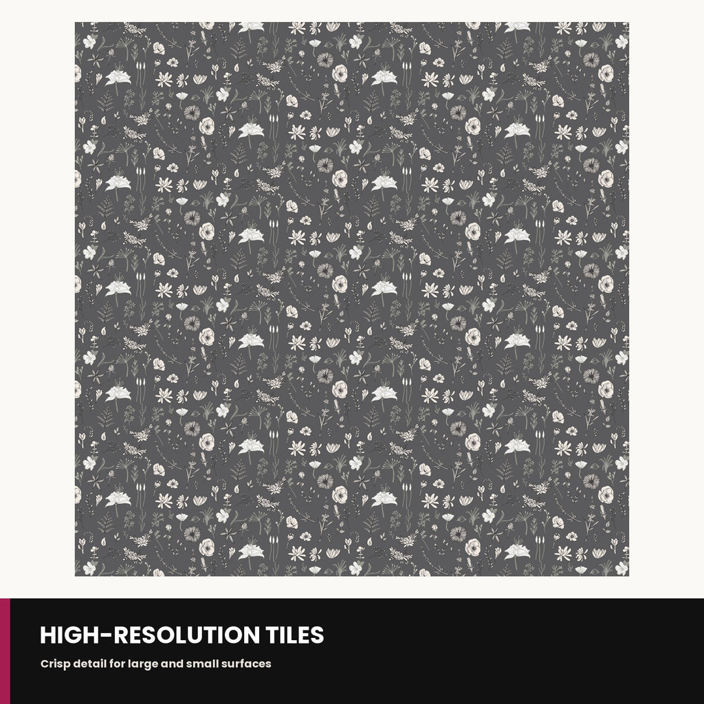 Dark wildflower seamless pattern from the Botanical Pattern Collection