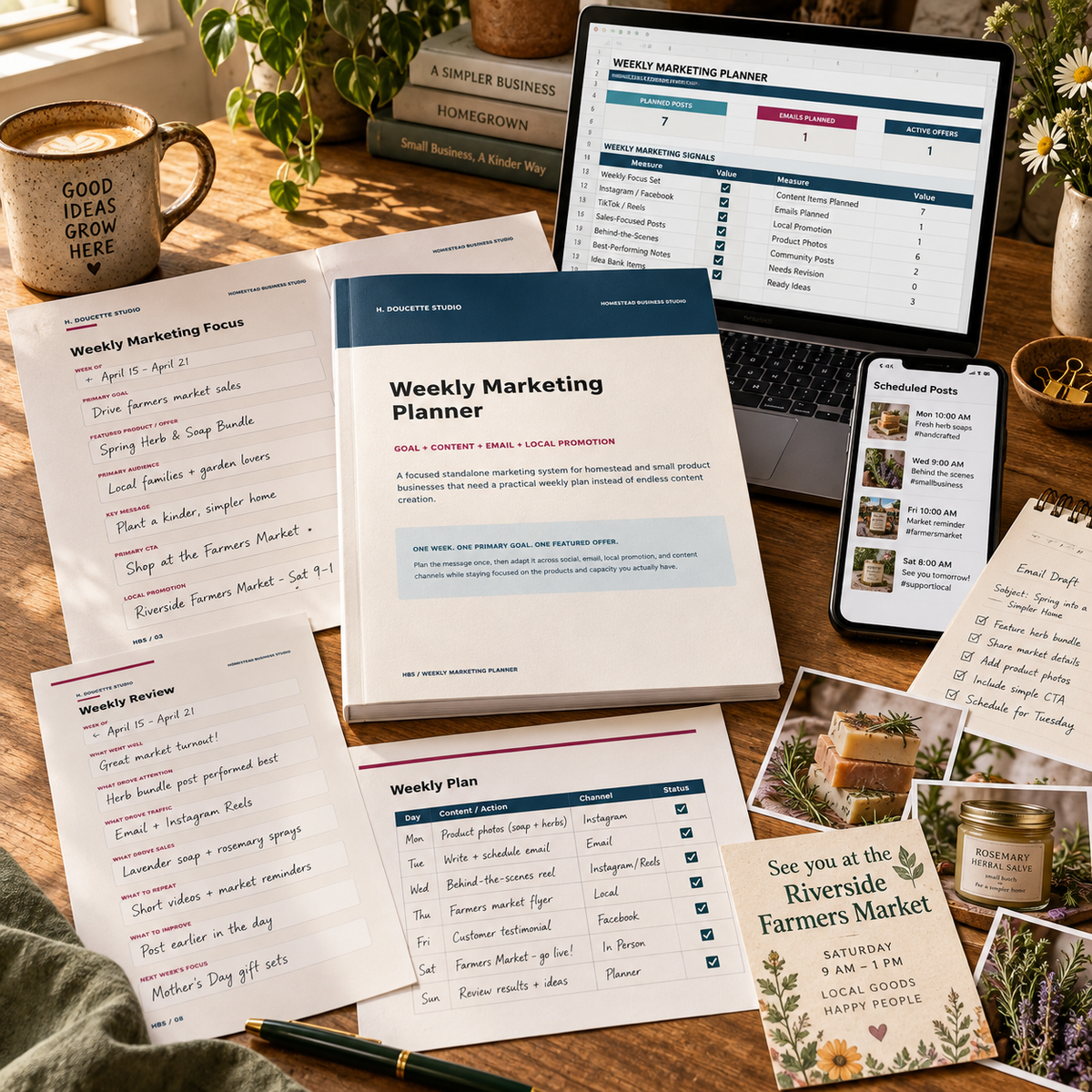 Homestead Weekly Marketing Planner