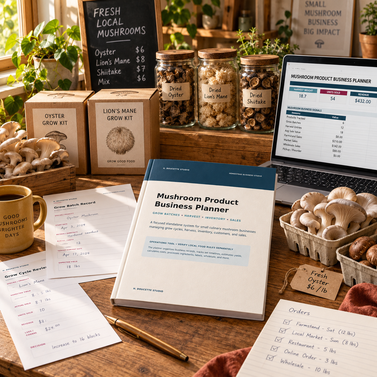 Mushroom Product Business Planner