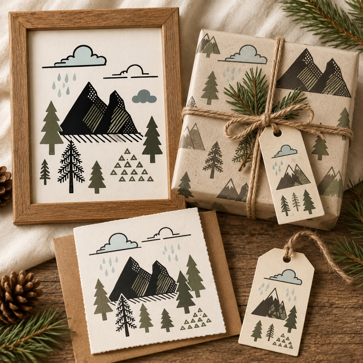 Mountains & Forest Landscape Builder