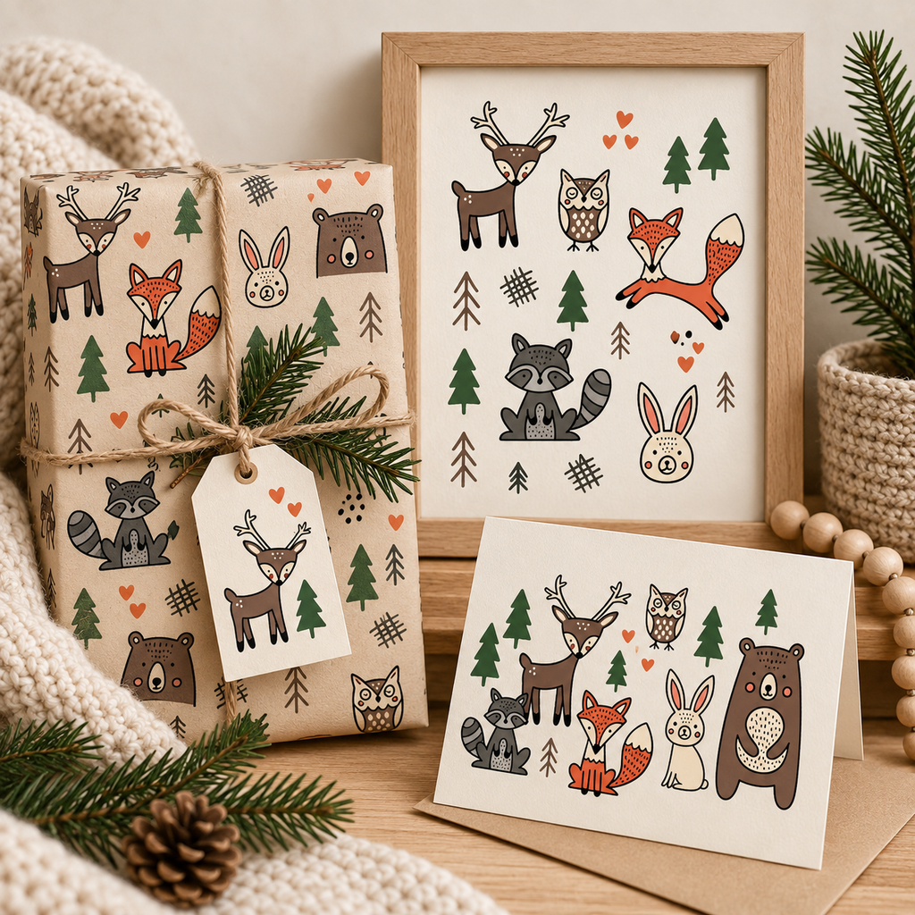 Woodland Animals Clip Art Collection