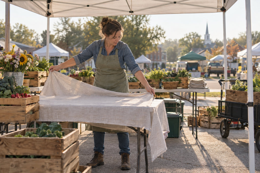 Farmers Market Setup Stock Photos, 10 Vendor Booth Images