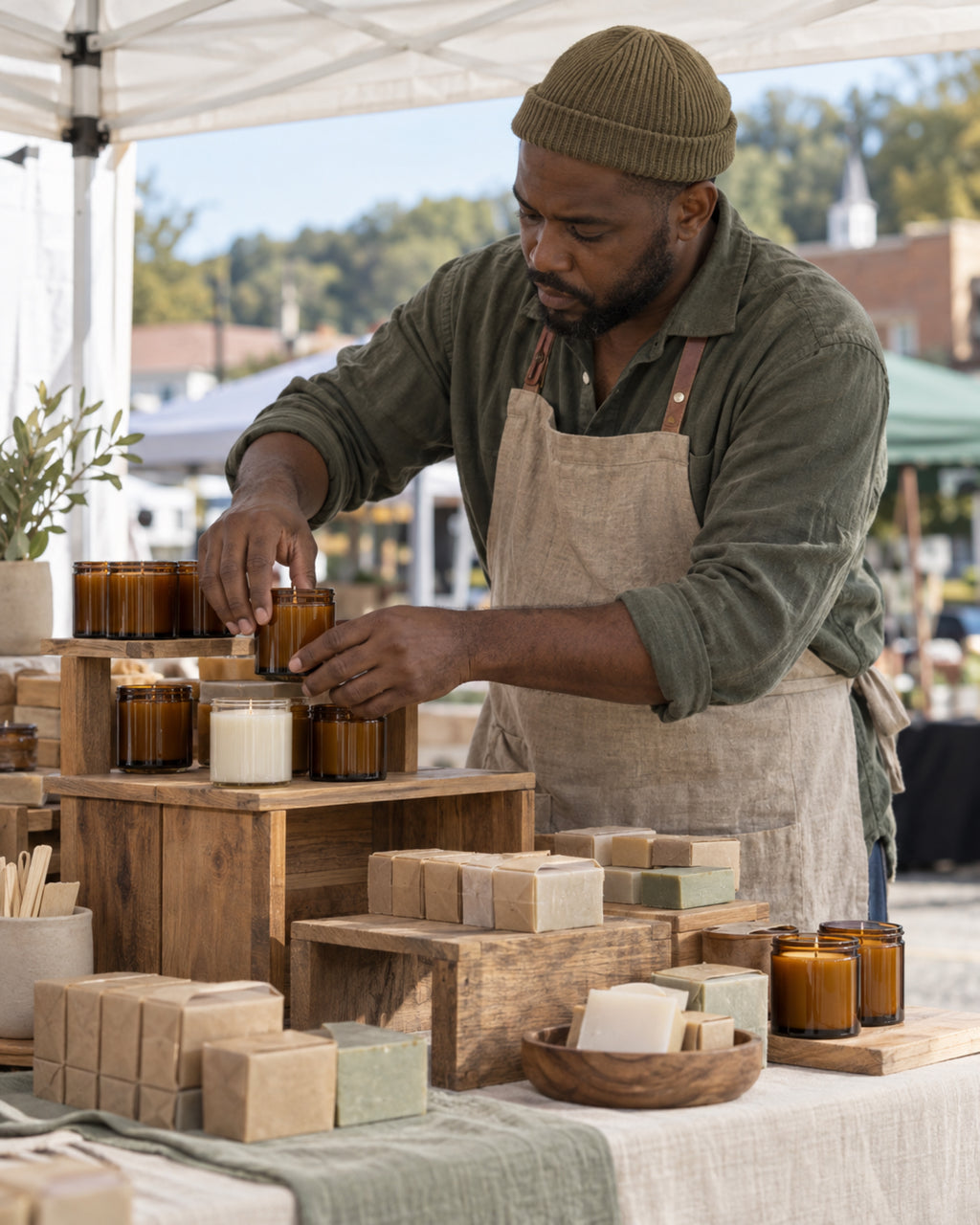 Farmers Market Setup Stock Photos, 10 Vendor Booth Images
