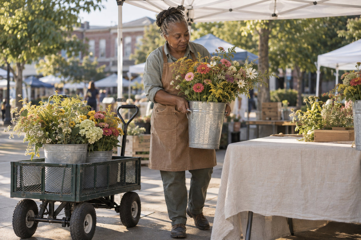 Farmers Market Setup Stock Photos, 10 Vendor Booth Images