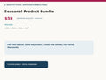 Seasonal Product Bundle Bundle Hero