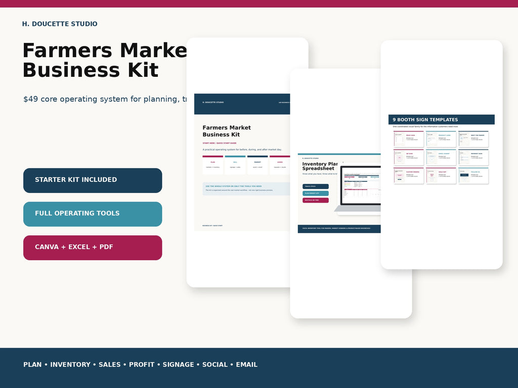 Farmers Market Business Kit mockup 01 hero