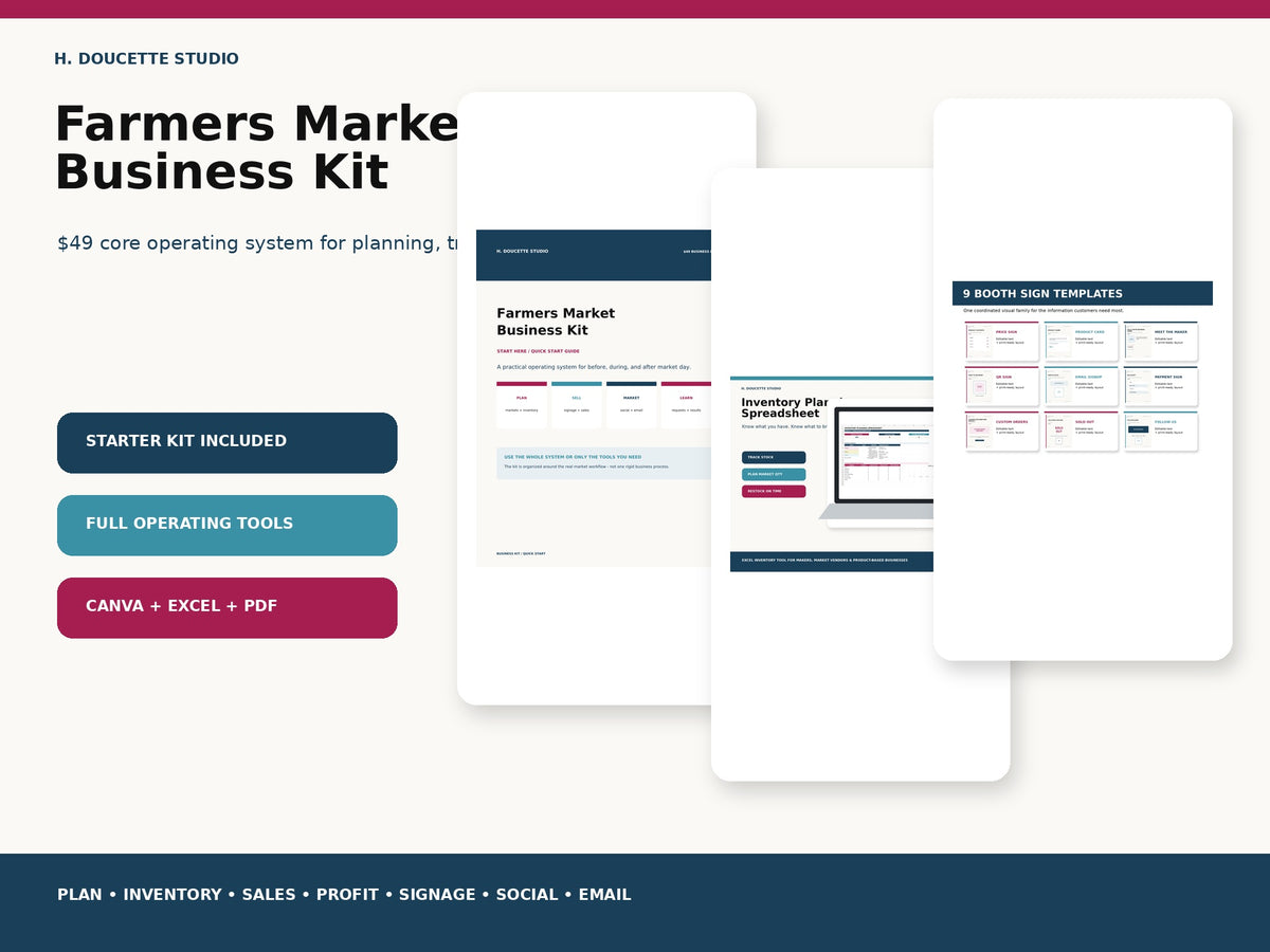 Farmers Market Business Kit mockup 01 hero