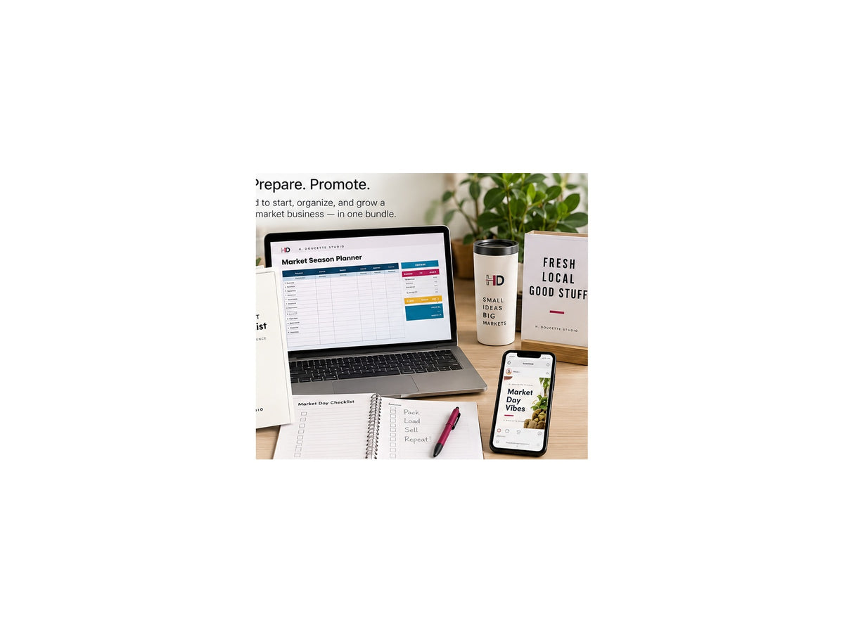 Market Season Planner mockup 03 in use desk