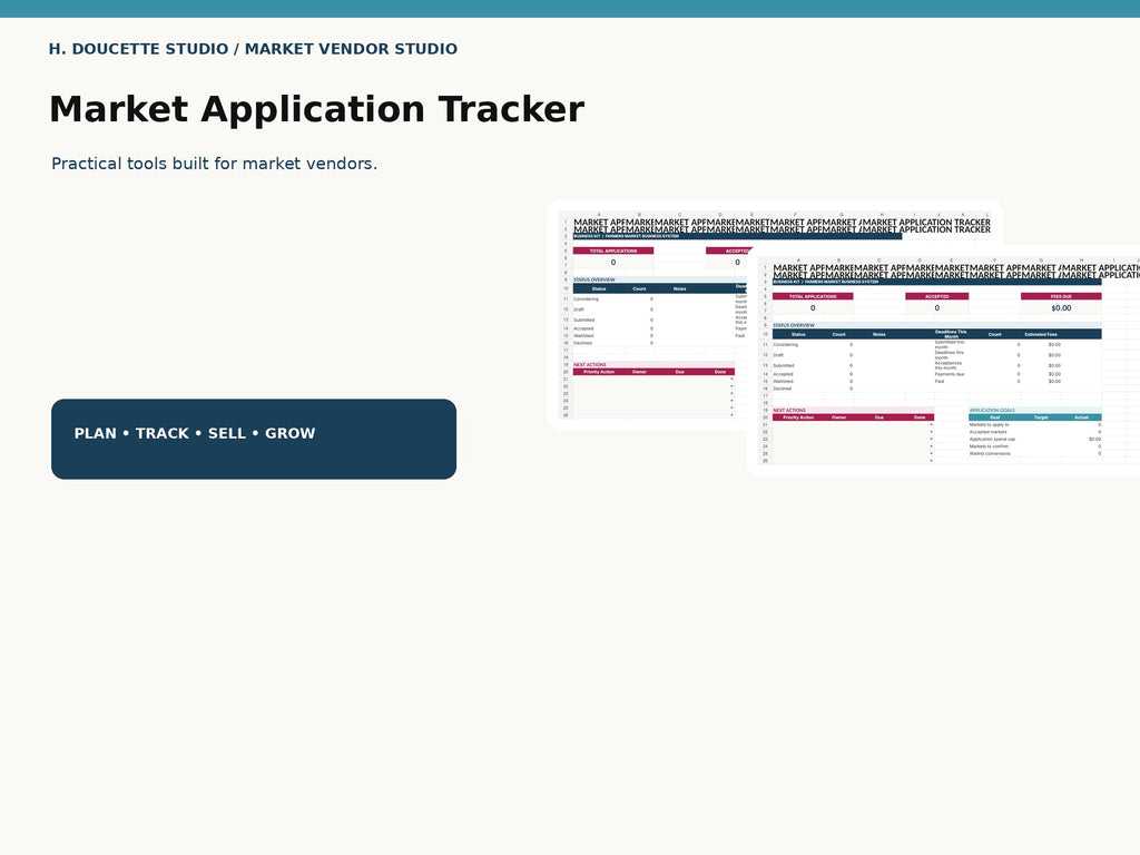 Market Application Tracker mockup 01 hero