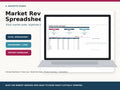 Market Revenue Spreadsheet mockup 01 dashboard laptop