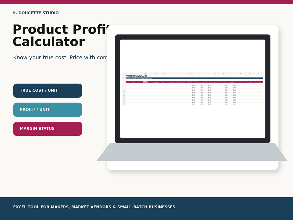 Product Profit Calculator mockup 01 profit calculator