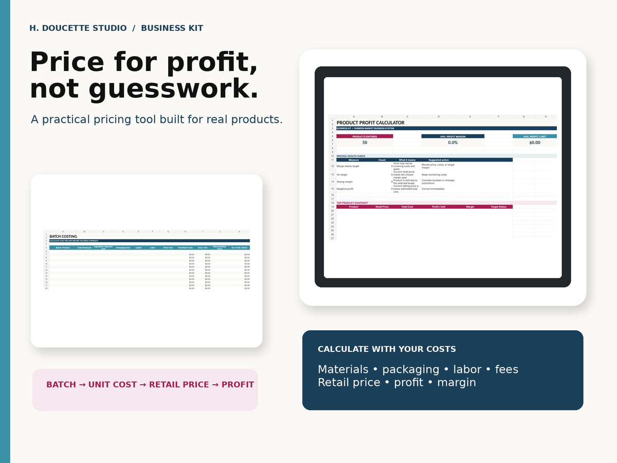 Product Profit Calculator mockup 03 in use