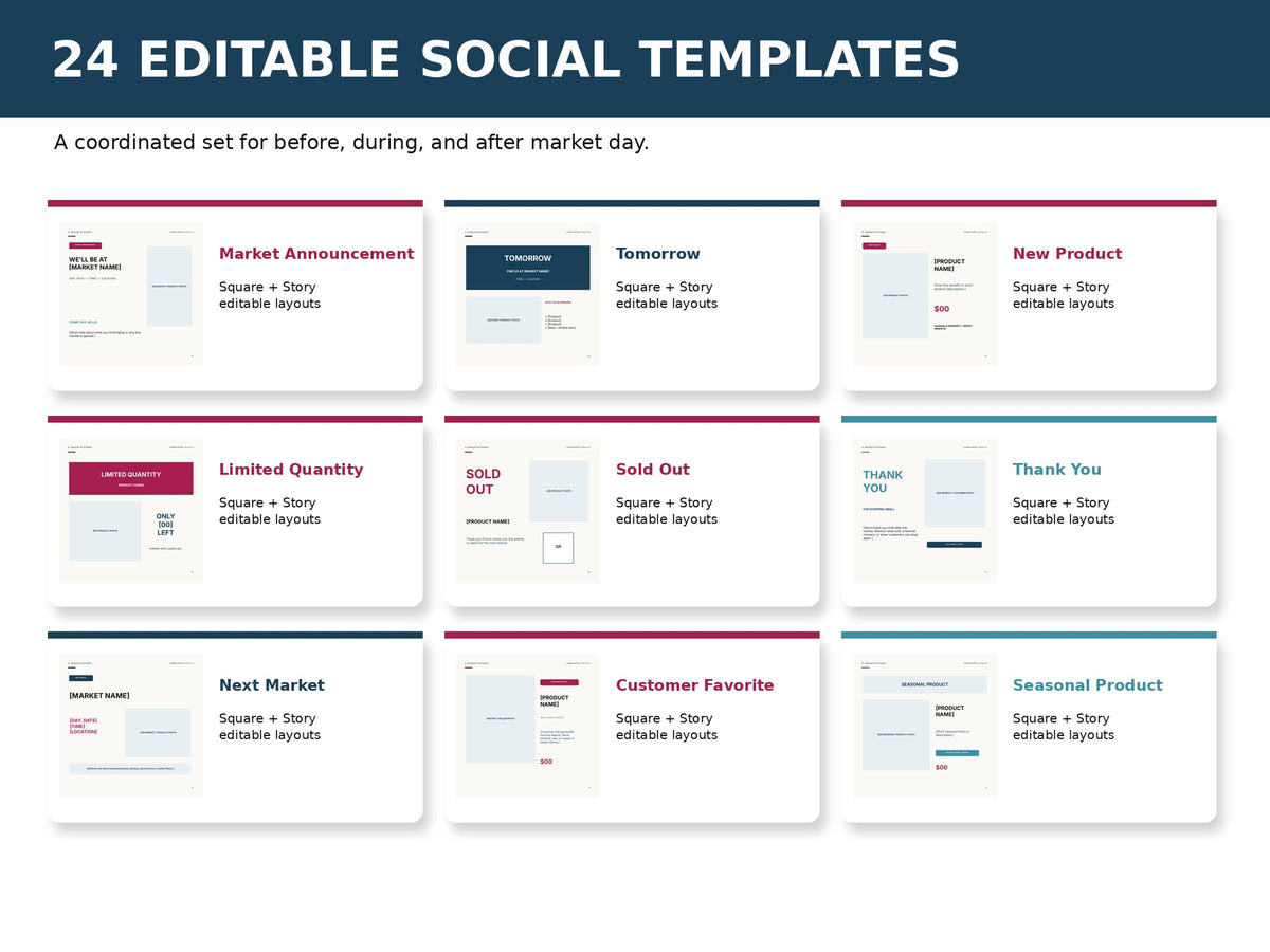 Social Media Canva Kit mockup 02 template grid