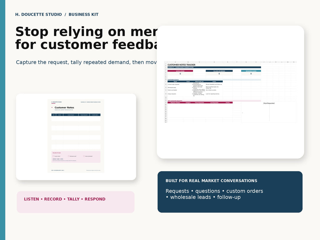 Customer Notes Tracker mockup 03 in use
