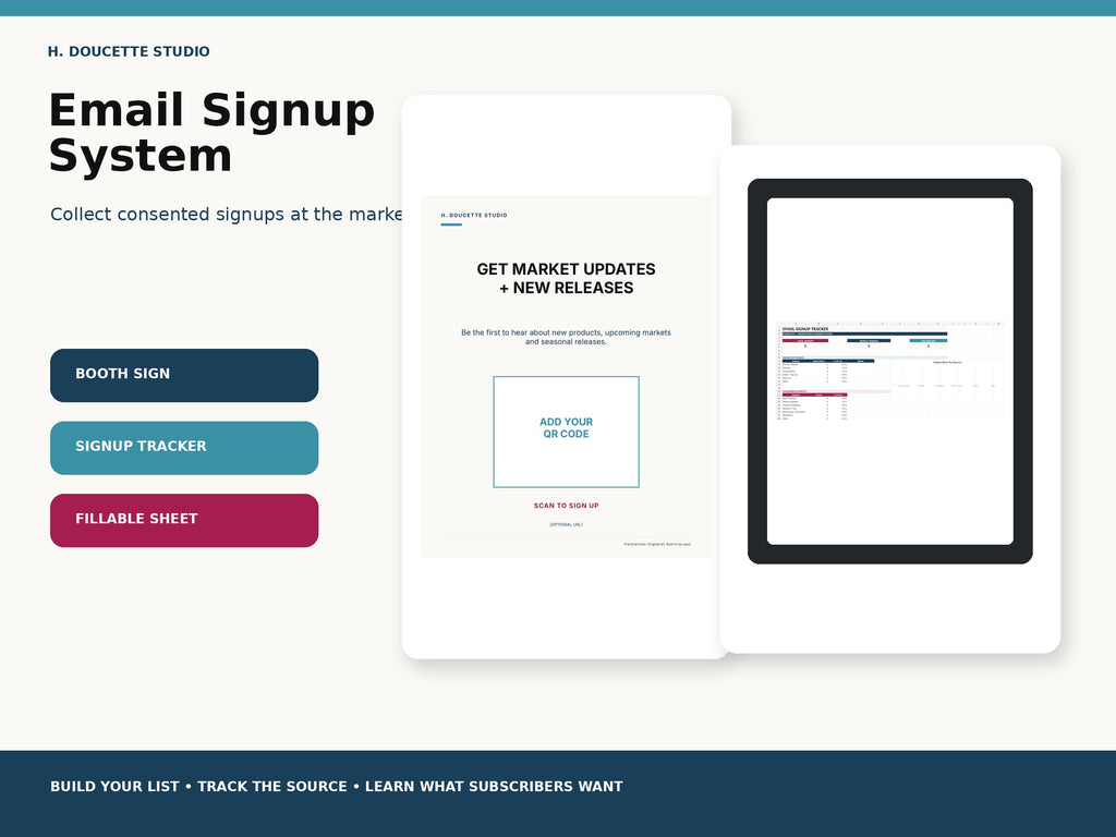 Email Signup System mockup 01 email signup system