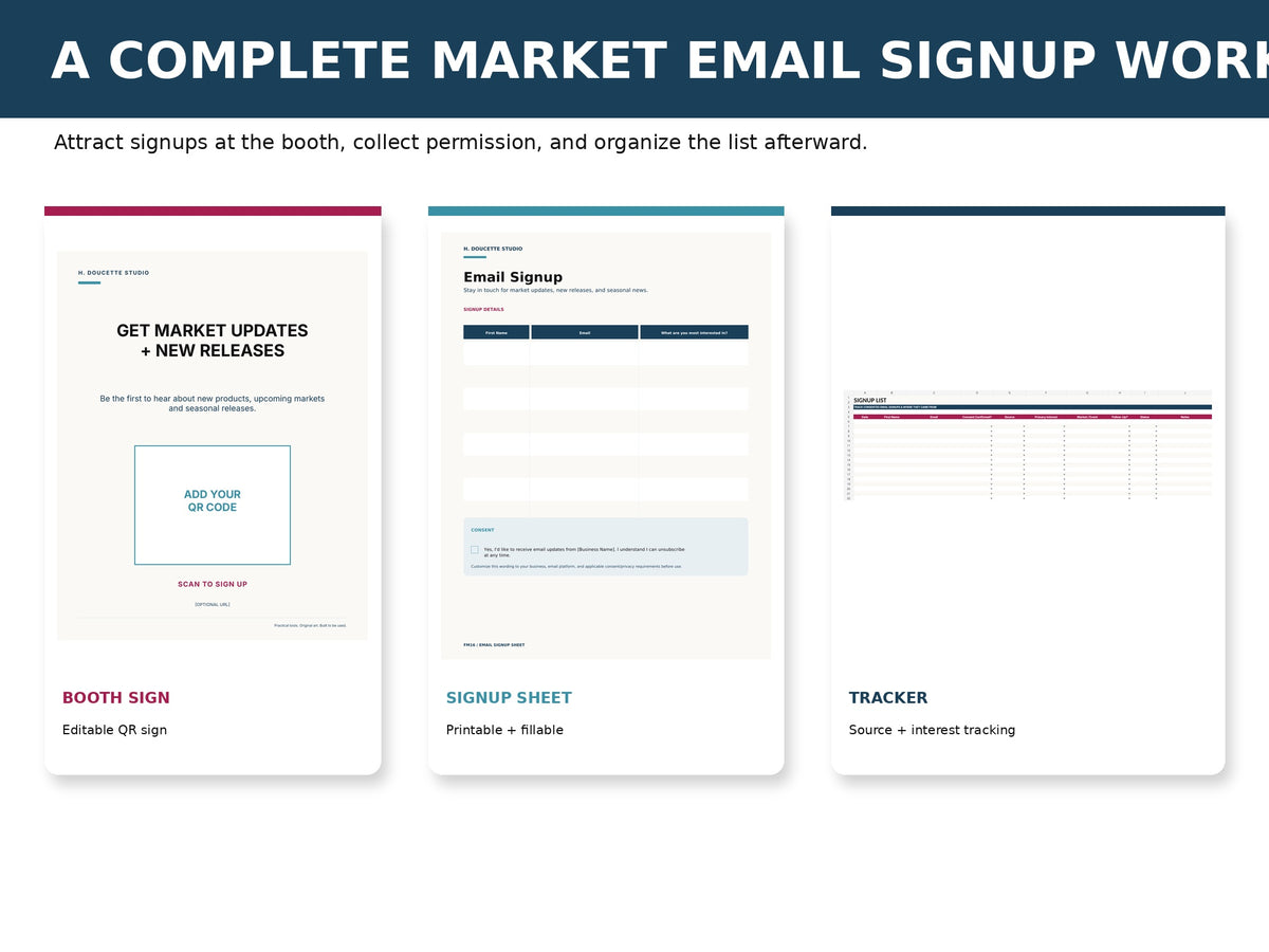 Email Signup System mockup 02 workflow