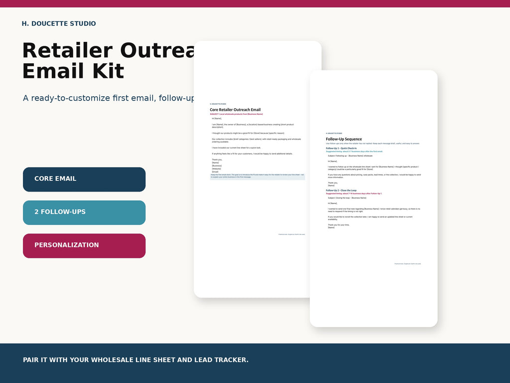 Retailer Outreach Email Kit mockup 01 retailer outreach