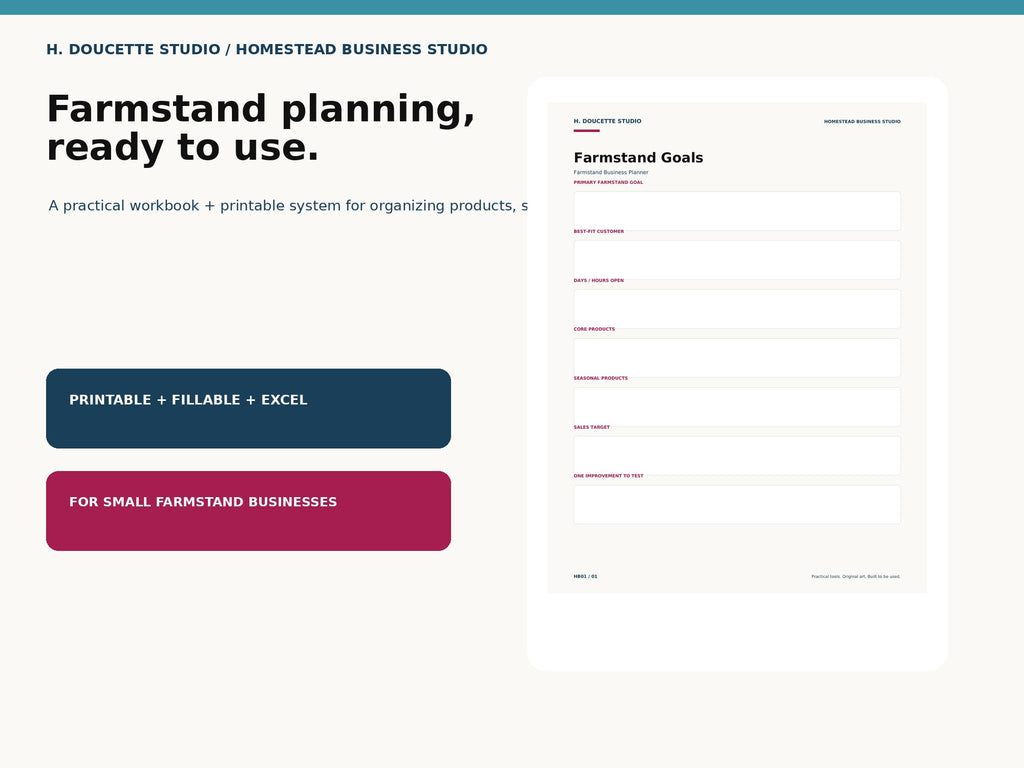 Farmstand Business Planner mockup 03 in use