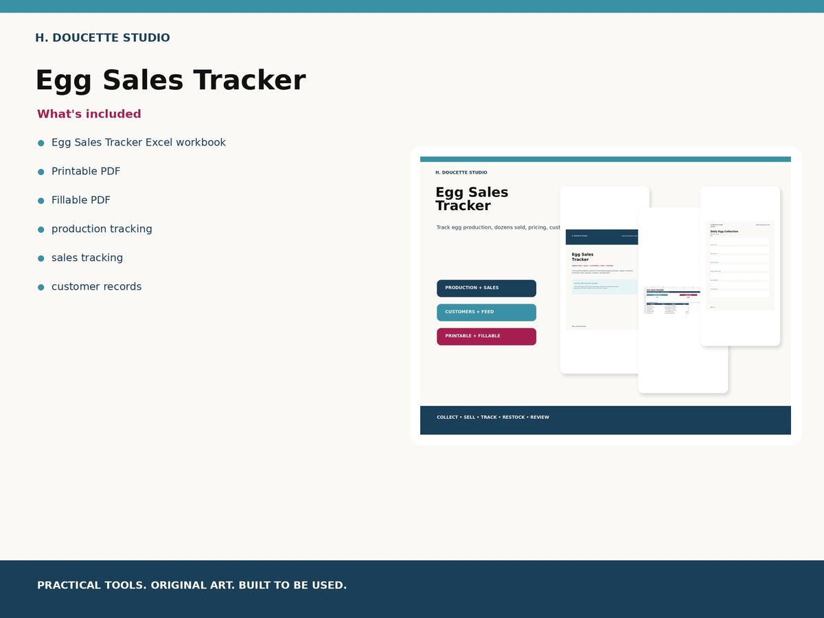 Egg Sales Tracker listing 04 whats included