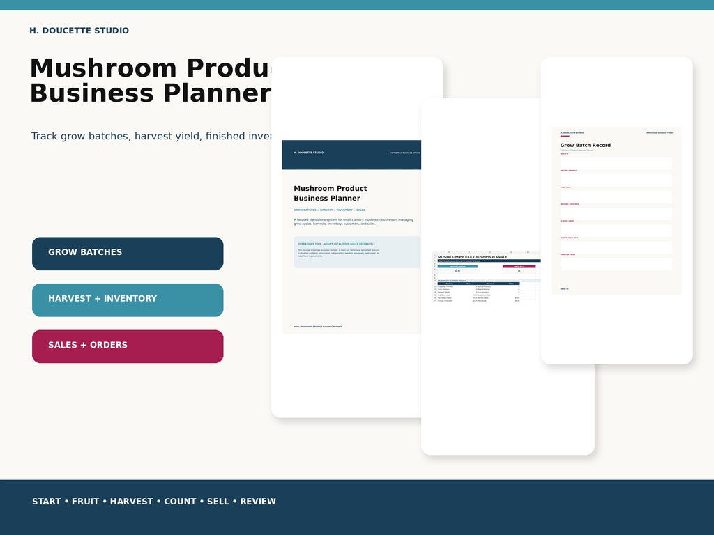 Mushroom Product Business Planner mockup 01 hero