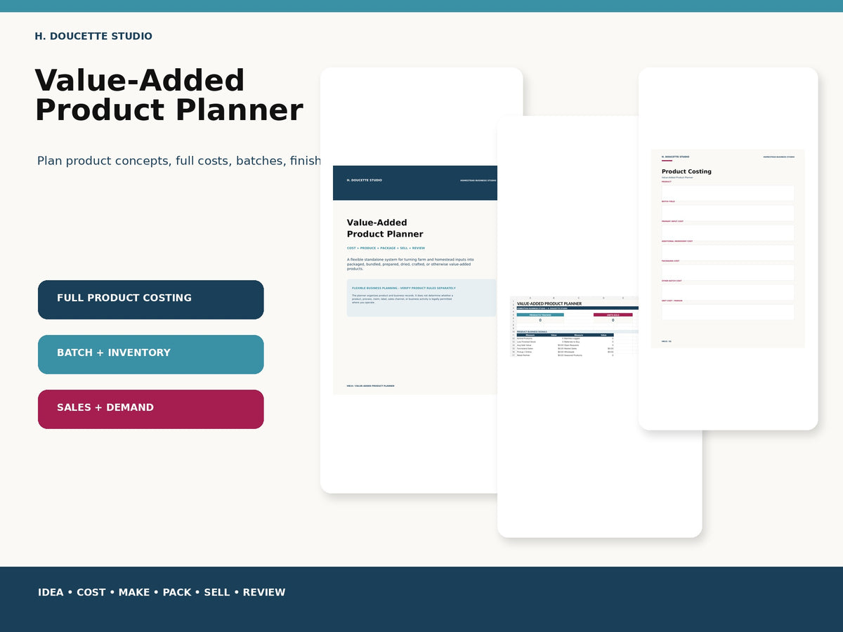 Value-Added Product Planner mockup 01 hero