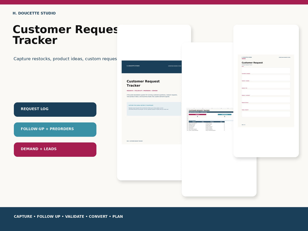 Customer Request Tracker mockup 01 hero