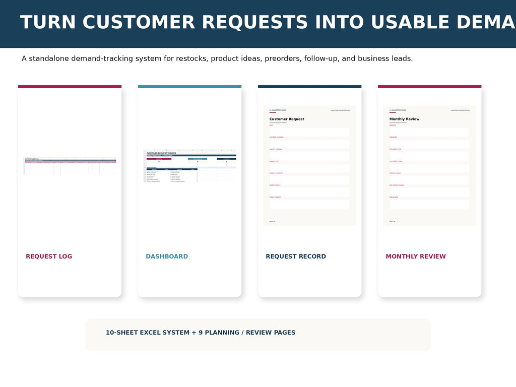 Customer Request Tracker mockup 02 system