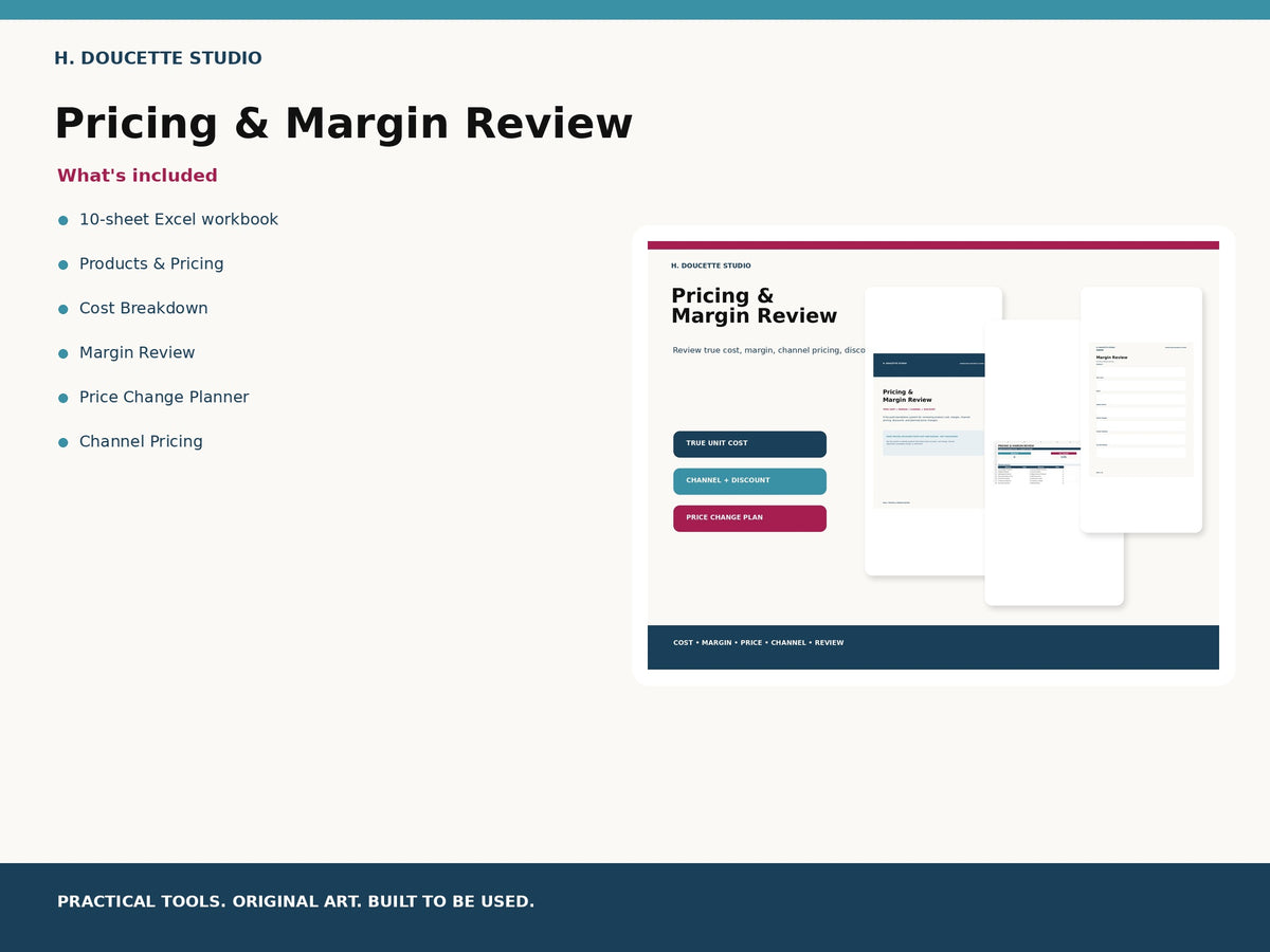 Pricing & Margin Review listing 04 whats included