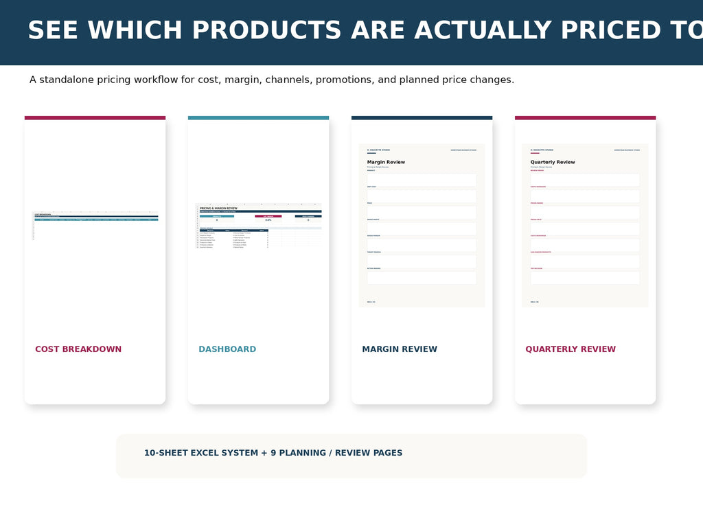 Pricing & Margin Review mockup 02 system