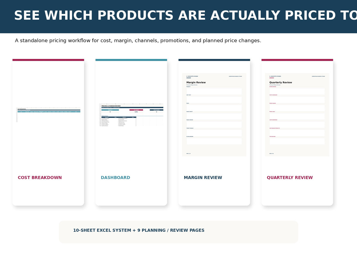 Pricing & Margin Review mockup 02 system