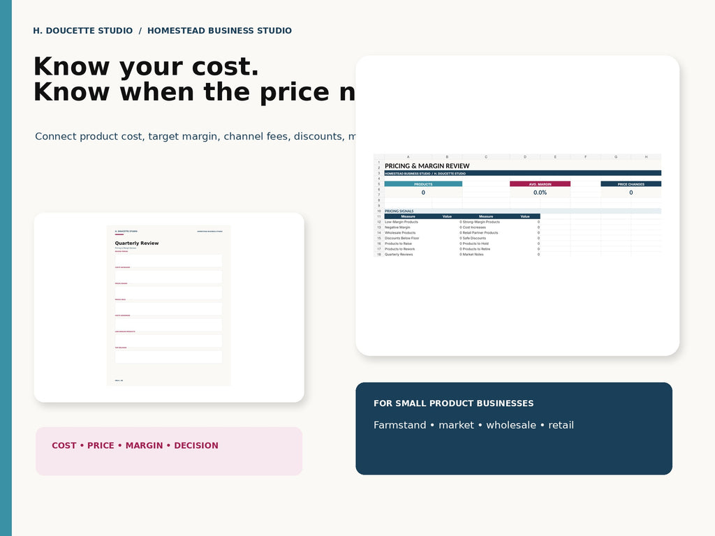 Pricing & Margin Review mockup 03 in use