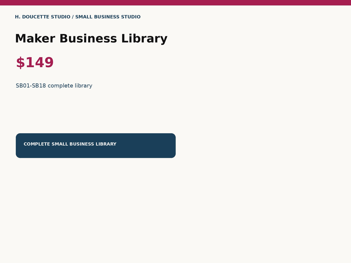Maker Business Library bundle hero