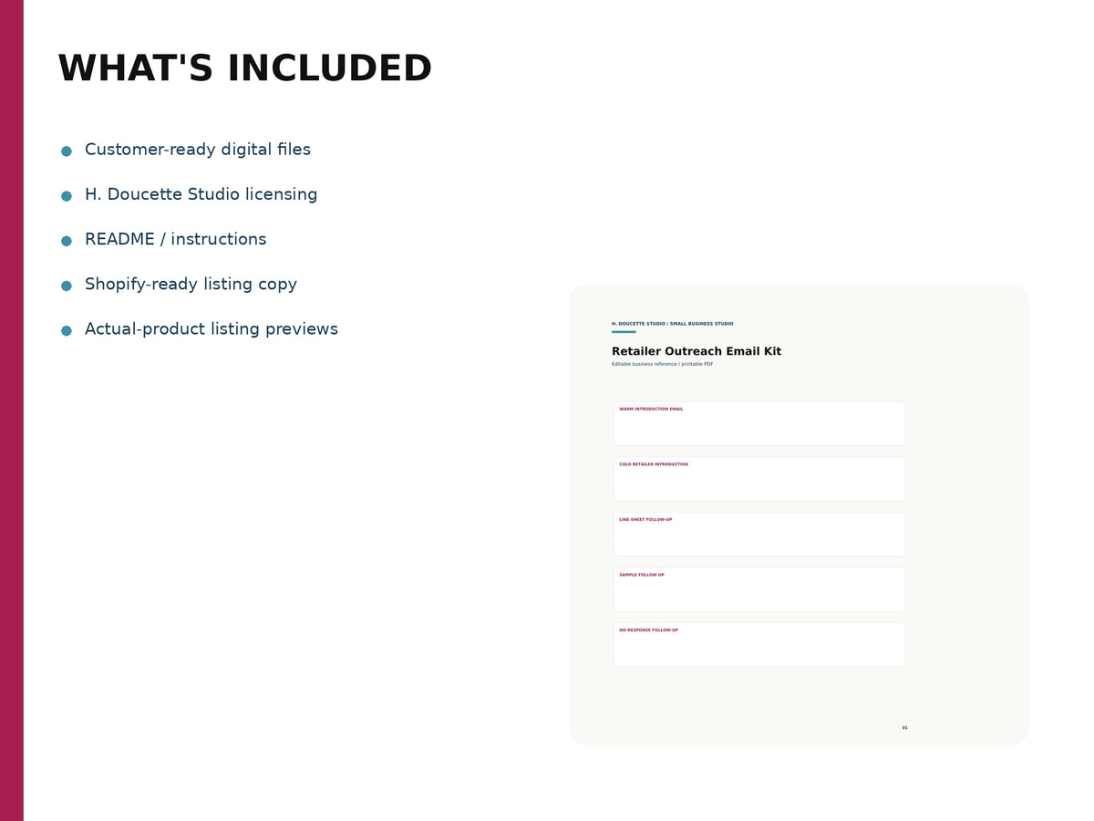 Retailer Outreach Email Kit 02 whats included