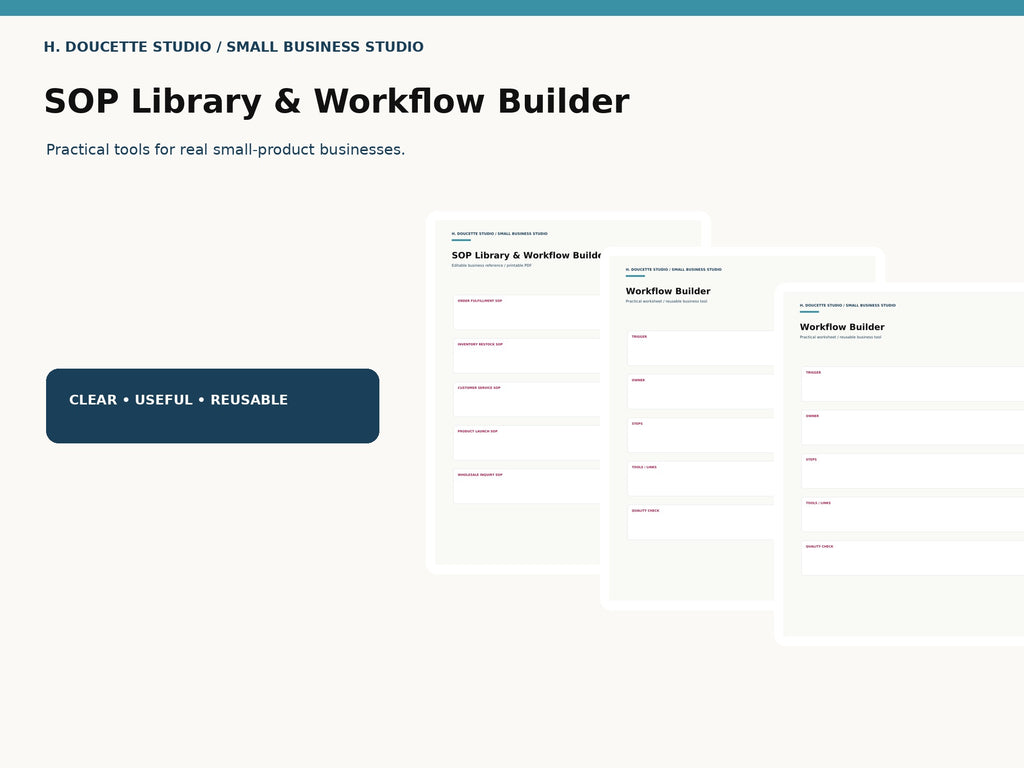 SOP Library & Workflow Builder 01 hero