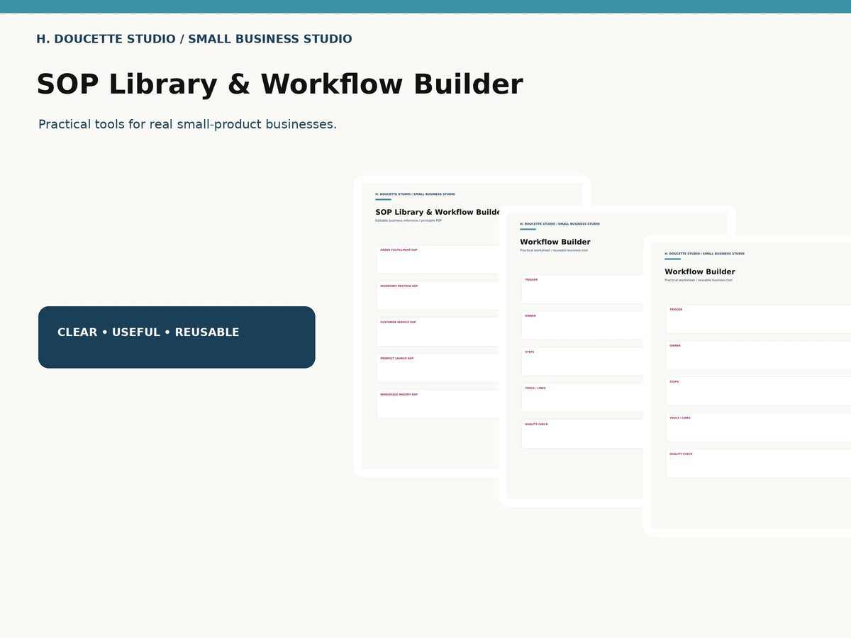 SOP Library & Workflow Builder 01 hero
