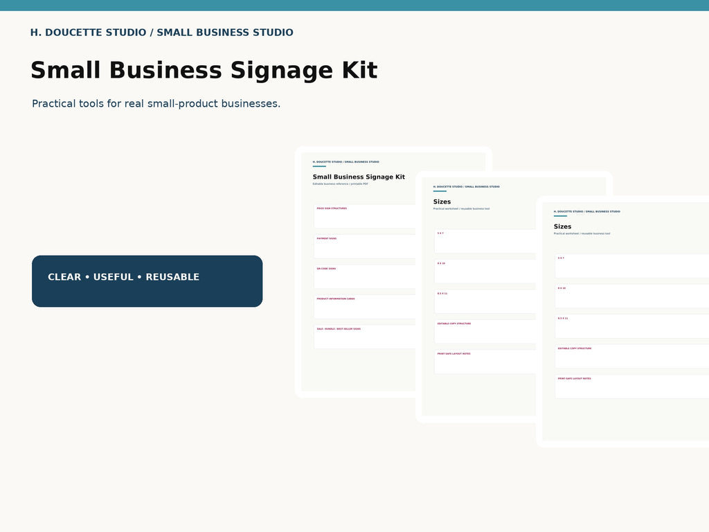Small Business Signage Kit 01 hero