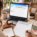 Maker using the Canva Branding Kit to define positioning, audience, voice, colors and typography