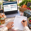 Homestead Sales Tracker daily farmstand sales worksheet and dashboard in use